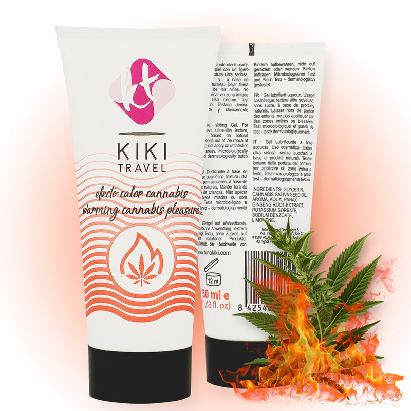 KIKÍ TRAVEL - CANNABIS LUBRIFICANTE EFFETTO CALDO 50 ML - immagine 2