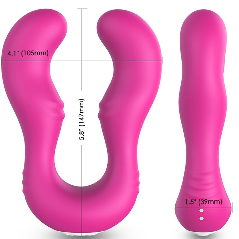 ARMONY - VIBRATORE SERAPH DOPPIO TELECOMANDO FUCSIA - immagine 3