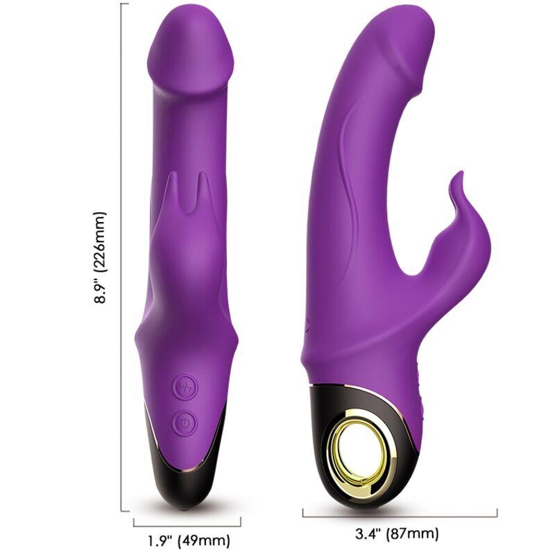 ARMONY - METEROR DILDO VIBRATORE CONIGLIO VIOLA