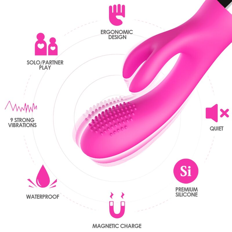 ARMONY - VIBRATORE CONIGLIO FUCSIA - immagine 3