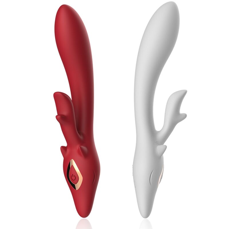 ARMONY - VIBRATORE ELK RABBIT CURVO ROSSO - immagine 4