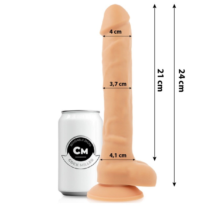 COCK MILLER - COCKSIL ARTICOLABILE DENSIT IN SILICONE 24 CM - immagine 2