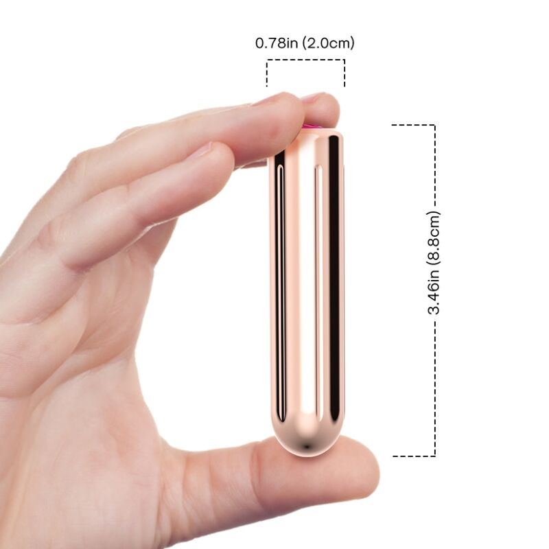 ARMONY - TESTATA VIBRATORE BULLET TELECOMANDO DORATO 2 CM X 8.8 CM - immagine 4