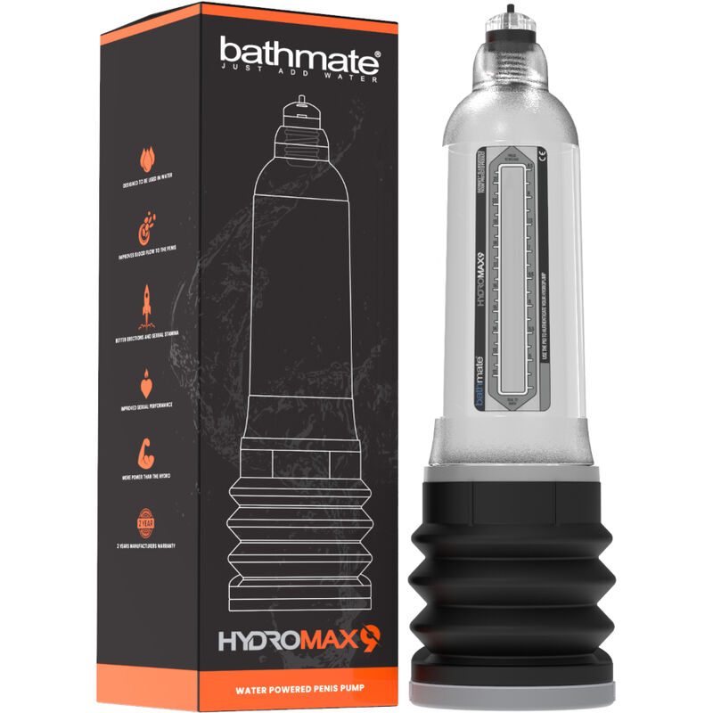 BATHMATE - HYDROMAX 9 POMPA PER LAUMENTO DEL PENE TRASPARENTE - immagine 2