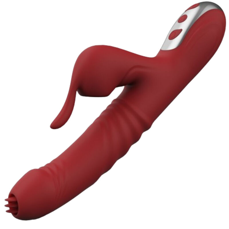ARMONY - VIBRATORE E SUCCHIATORE CON LINGUA STIMOLANTE BORDEAUX - immagine 4
