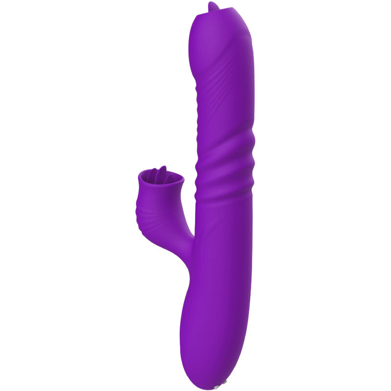 ARMONY - VIBRATORE FULLY G SPOT RABBIT CON EFFETTO CALORE STIMOLANTE LINGUA VIOLA - immagine 5