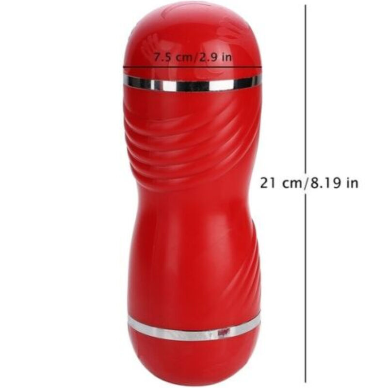 ARMONY - MASTURBATORE ROSSO DOPPIA VAGINA E BOCCA - immagine 4
