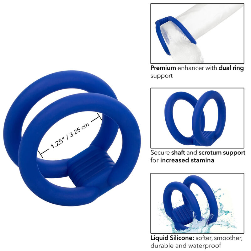 CALEXOTICS - ADMIRAL GABBIA DOPPIA PER CAZZI BLU - immagine 4