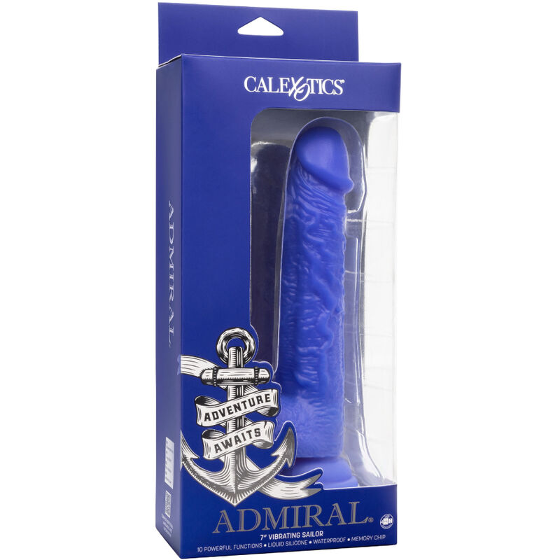 CALEXOTICS - ADMIRAL VIBRATORE DILDO REALISTICO SAILOR BLU - immagine 5