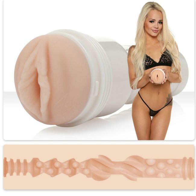 FLESHLIGHT - ELSA JEAN VAGINA TASTY + LANCIO UNIVERSALE + LUBRIFICANTE AQUA QUALITÀ 50 ML - immagine 2