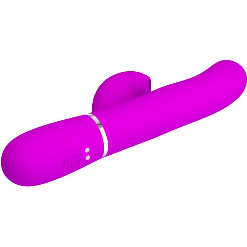PRETTY LOVE - VIBRATORE MULTIFUNZIONE PERLITA 3 IN 1 G-SPOT VIOLA - immagine 5