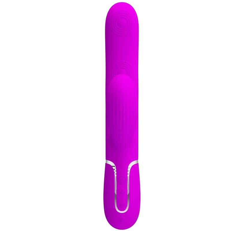 PRETTY LOVE - VIBRATORE MULTIFUNZIONE PERLITA 3 IN 1 G-SPOT VIOLA - immagine 2