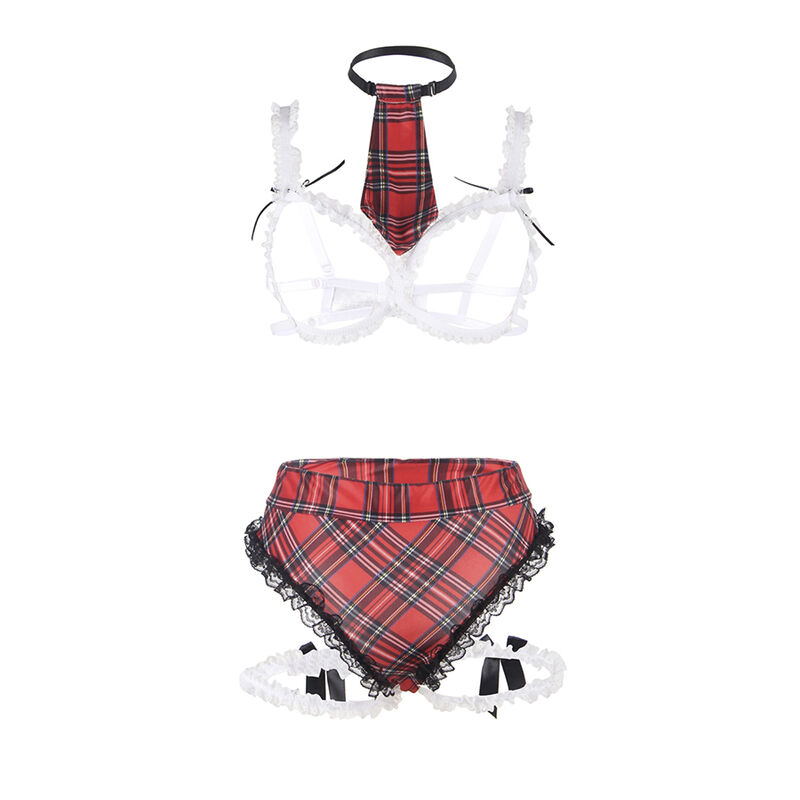 SUBBLIME - COSTUME SEXY DA SCUOLA CON REGGISENO L/XL - immagine 5