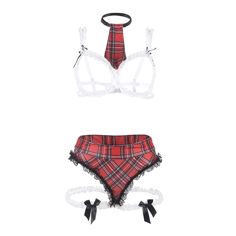 SUBBLIME - COSTUME SEXY DA SCUOLA CON REGGISENO L/XL - immagine 4