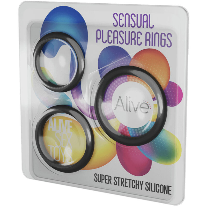 ALIVE - KIT TRE ANELLI DI PIACERE SENSUALE - immagine 4