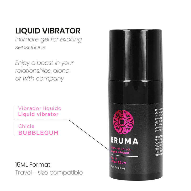 BRUMA - VIBRATORE LIQUIDO BUBBLEGUM ULTRA SCORREVOLE 15 ML - immagine 2