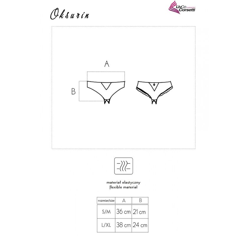 LIVCO CORSETTI FASHION - OKSURIN PANTY CON APERTURA NEGRO - immagine 5