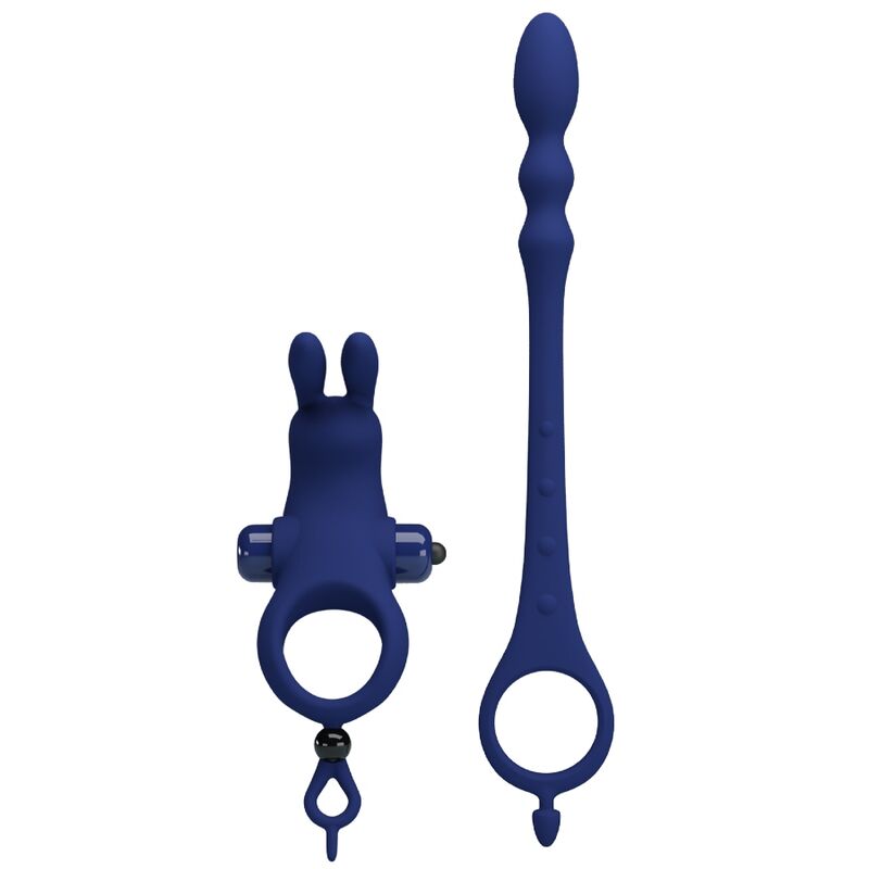 PRETTY LOVE - AYAD ANELLO VIBRATORE RABBIT CON SPINA BLU - immagine 4