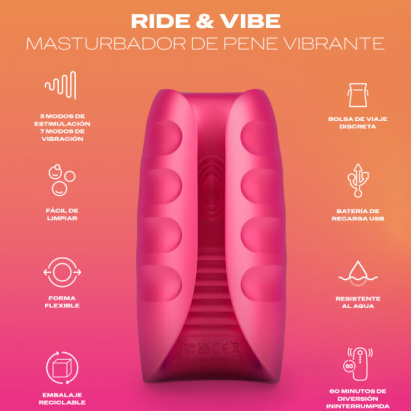 DUREX - MASTURBATORE VIBRATORE TOY RIDE VIBE - immagine 2