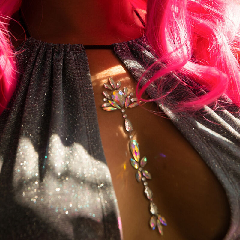 LEG AVENUE - GIOIELLO CORPO ADESIVO IN GIADA - immagine 2