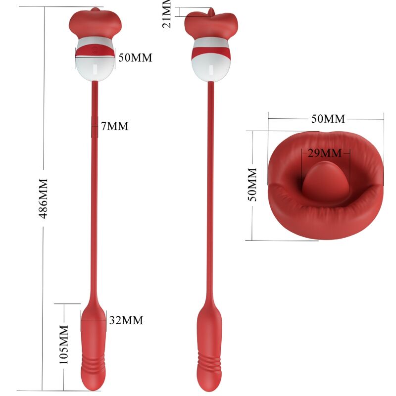 PRETTY LOVE - ASHLYNN MASTURBATORE BOCCA ROSSO - immagine 3