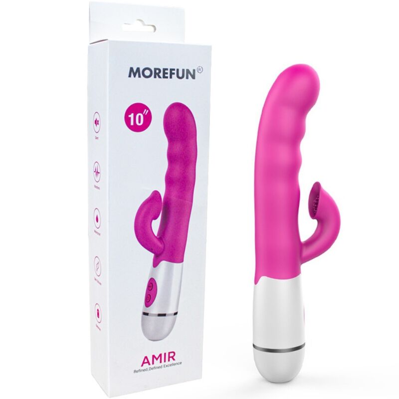 ARMONY - AMIR VIBRATORE MULTIFUNZIONE CON LINGUA STIMOLANTE 16 VELOCITÀ ROSA - immagine 5