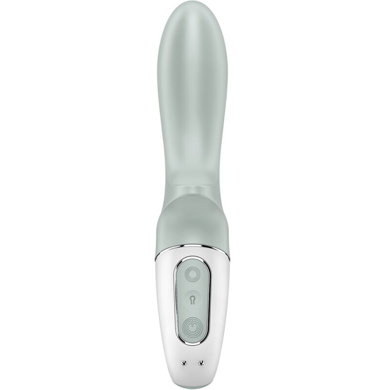 SATISFYER - AIR PUMP BOOTY 3 VIBRATORE ANALE GONFIABILE GRIGIO VERDE - immagine 5