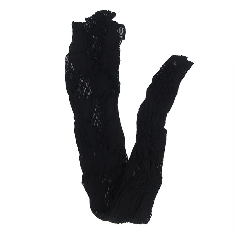 SUBBLIME - 952129 BODYSTOCKING A RETE CON DISEGNO ABITO E DETTAGLI FLOREALI NERO TAGLIA UNICA - immagine 5