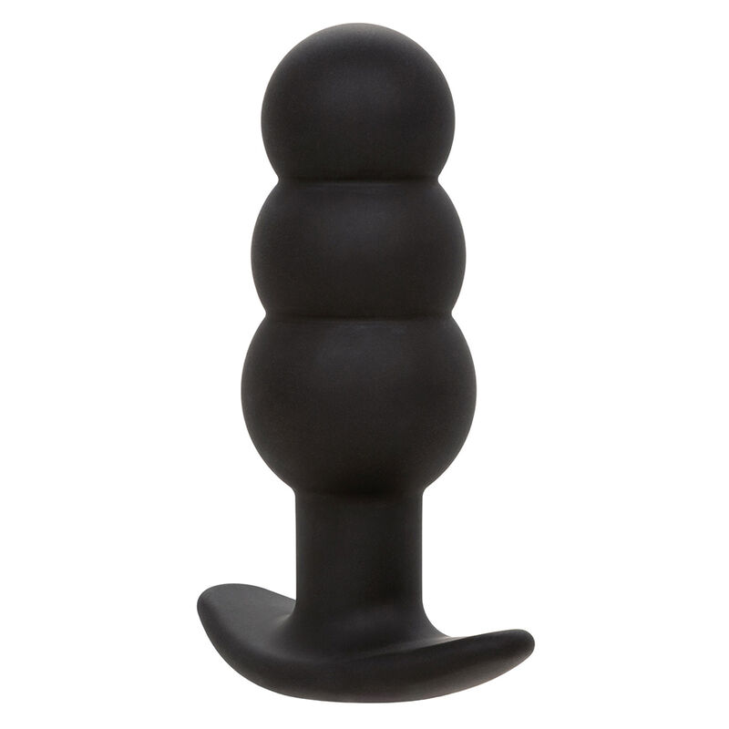 CALEXOTICS - ROCK BOTTOM PERLINE TAPPO ANALE 10 VIBRAZIONI SILICONE NERO - immagine 2