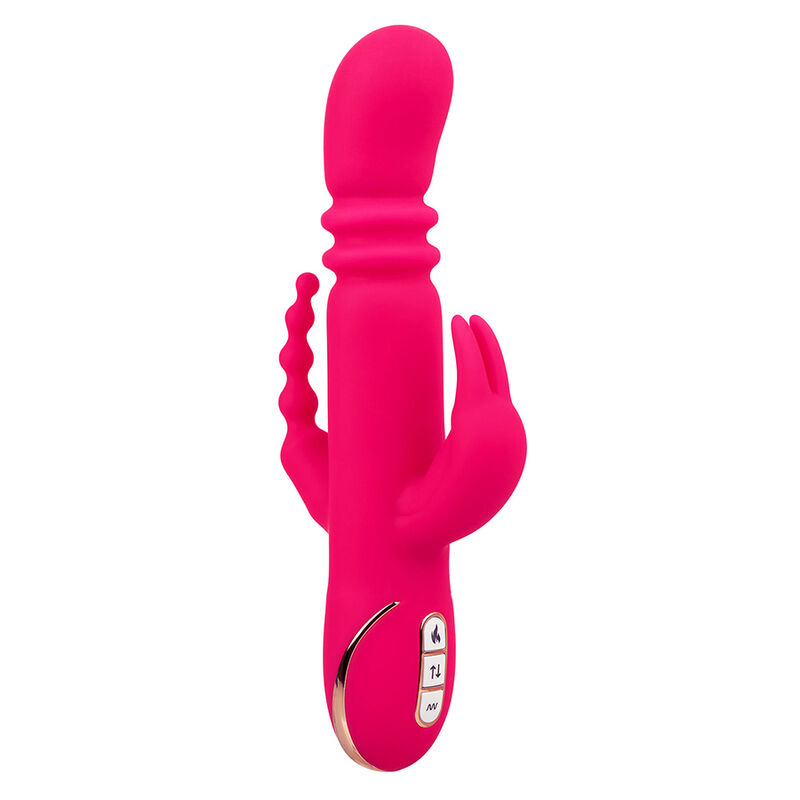 CALEXOTICS - JACK FANTASY VIBRATORE TRIPLO RISCALDATO ROSA CONIGLIO - immagine 2