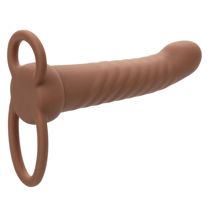 CALEXOTICS - MAXX RIBBED DUAL PENETRATOR 10 VIBRAZIONI MARRONE - immagine 3