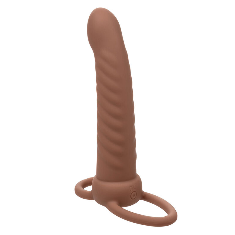 CALEXOTICS - MAXX RIBBED DUAL PENETRATOR 10 VIBRAZIONI MARRONE - immagine 4
