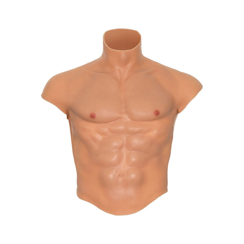 DESIDERIO NASCOSTO - MAGLIETTA ALTER EGO IN SILICONE CON TORSO MASCHILE E ADDOMINALI IN CARNE