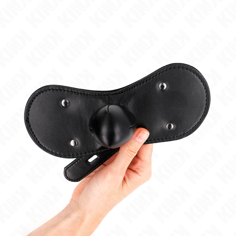 KINK - MASCHERA BOCCA BALL GAG CON SERRATURA REGOLABILE 42-60 CM - immagine 3