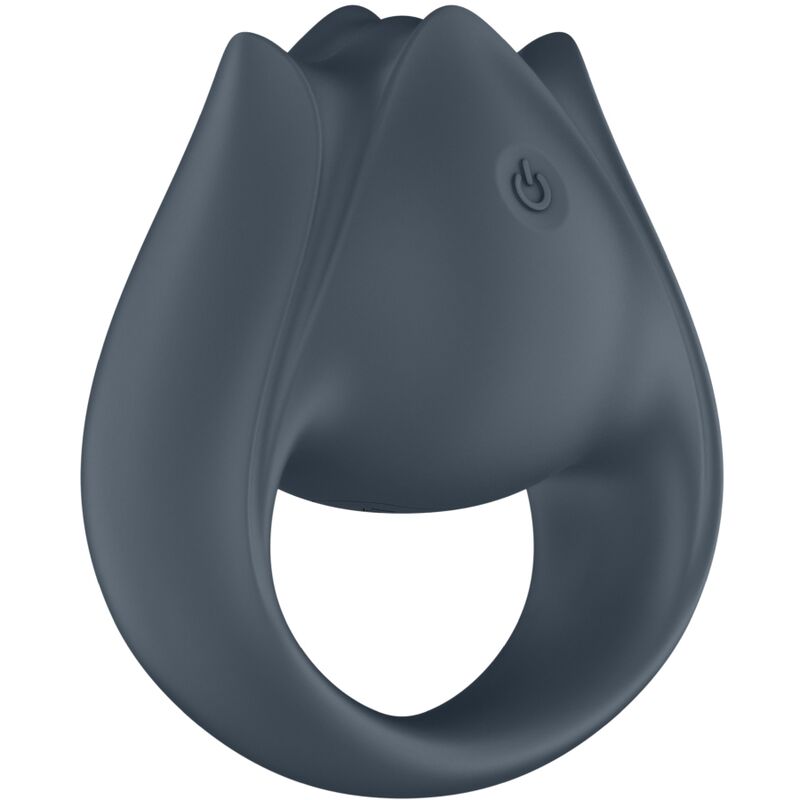SATISFYER - PERFECT PAIR 2 MULTIVIBRATORE 2 IN 1 ANELLO PER PENE E STIMOLATORE PER DITA GRIGIO - immagine 5