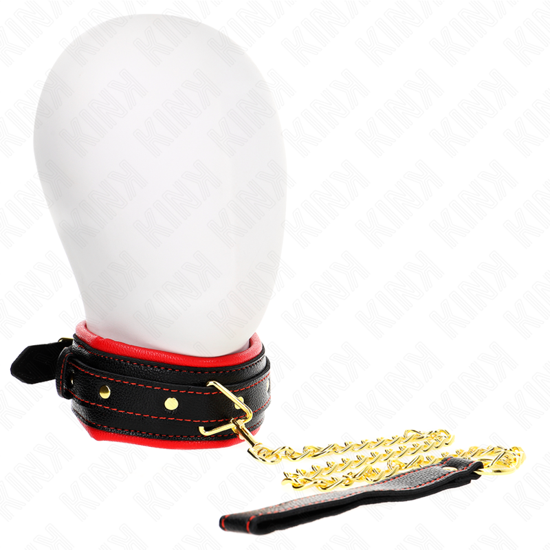 KINK - COLLANA CON CINTURINO IN SIMILPELLE SPUGNA MODELLO 2 REGOLABILE 37-54 CM X 3 CM - immagine 2