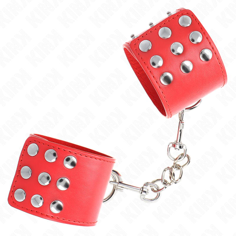 KINK - RESISTENZA DA POLSO CON CHIUSURA A SCATTO ROSSO REGOLABILE 19-24 CM X 5,5 CM - immagine 2