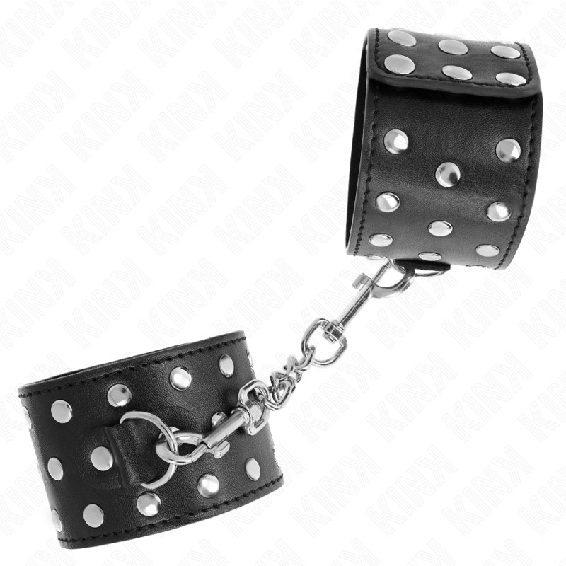 KINK - RESISTENZA DA POLSO PUNK REGOLABILE 19-24 CM X 5,5 CM - immagine 2