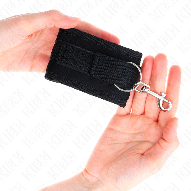 KINK - TENUTA DA POLSO IN NYLON HOOKLOOP NERA MODELLO 2 REGOLABILE 18-35 CM X 6 CM - immagine 3