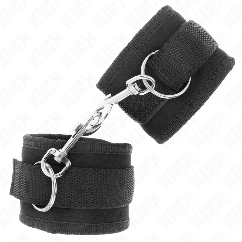 KINK - TENUTA DA POLSO IN NYLON HOOKLOOP NERA MODELLO 2 REGOLABILE 18-35 CM X 6 CM - immagine 2