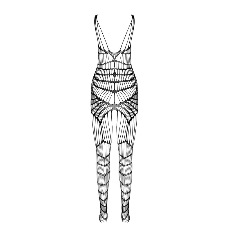 PASSION - BS 102 BODYSTOCKING ROSSO TAGLIA UNICA - immagine 4