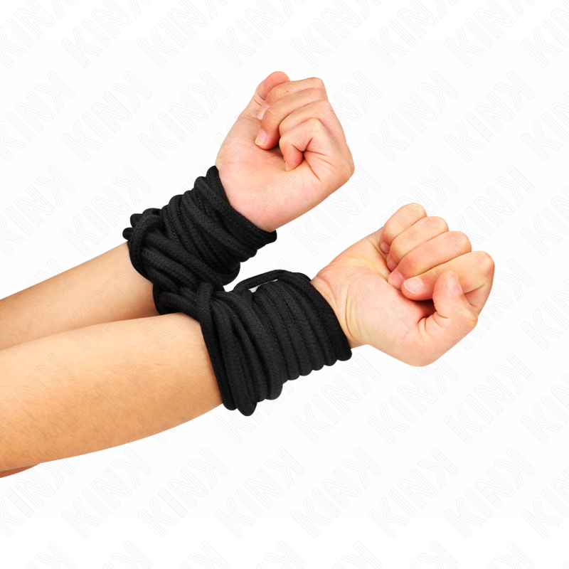 KINK - CORDA IN COTONE 5 METRI NERA - immagine 4