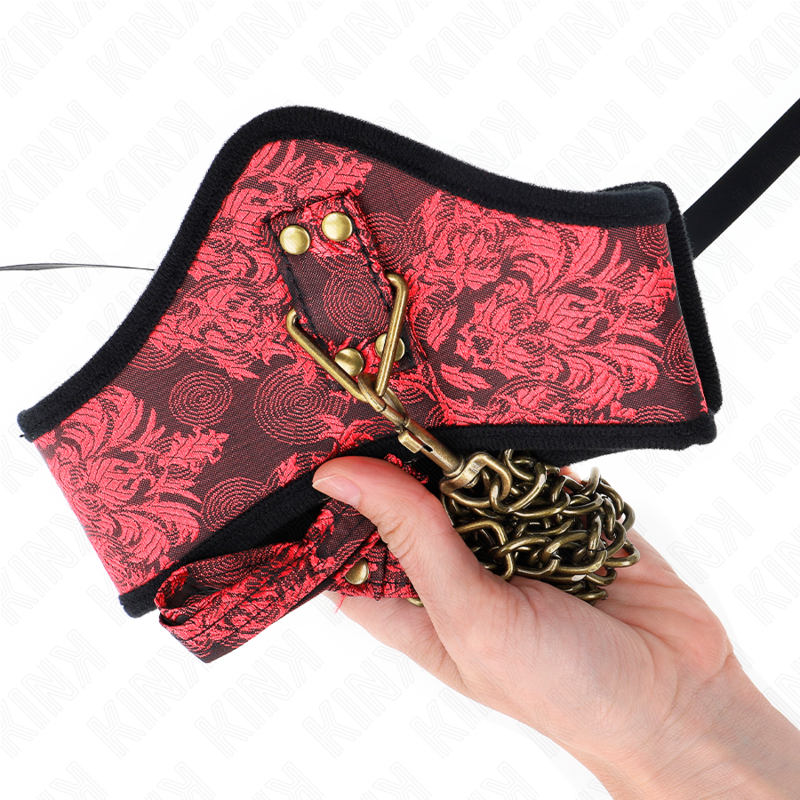 KINK - COLLANA MODELLO SCANDALO CON CINTURINO IN PIZZO 75 CM 44 X 10 CM - immagine 4