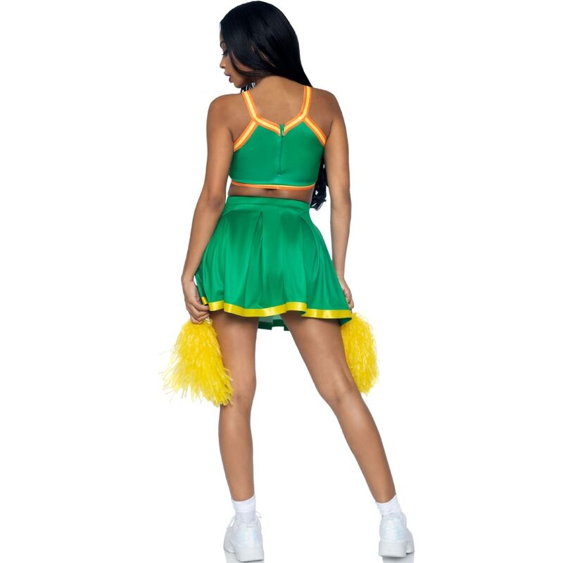 LEG AVENUE - COSTUME CHEERLEADER VERDE S/M - immagine 2