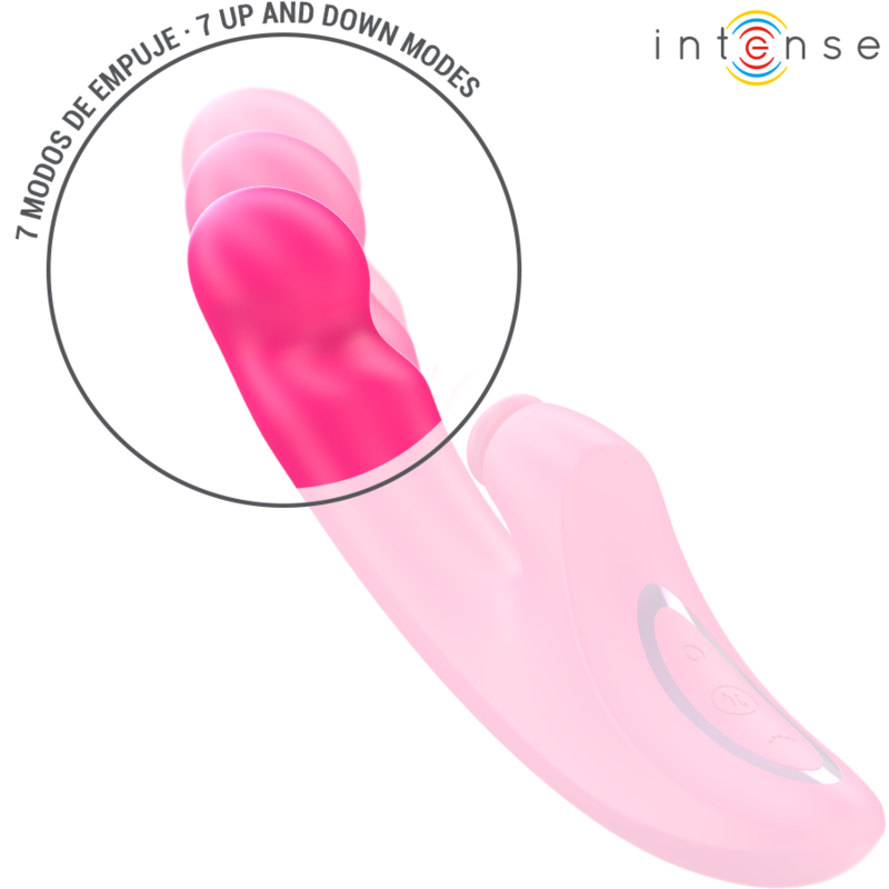 INTENSE - VIBRATORE EMI 13,5 CM MULTIFUNZIONE 3 IN 1 10 VIBRAZIONI ROSA - immagine 3