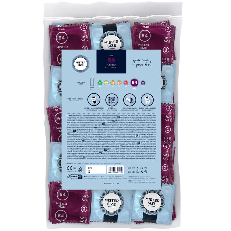 MISTER SIZE - PRESERVATIVI TAGLIA XXL 64 MM (100 UNITÀ) - immagine 2