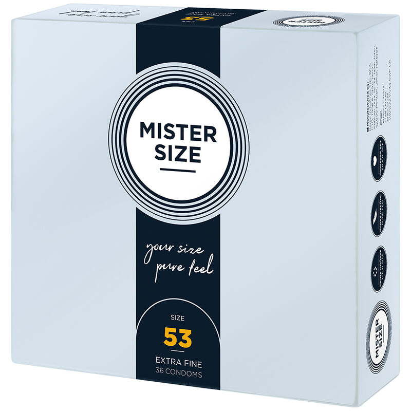 MISTER SIZE - PRESERVATIVO TAGLIA M 53 MM (36 UNITÀ) - immagine 2