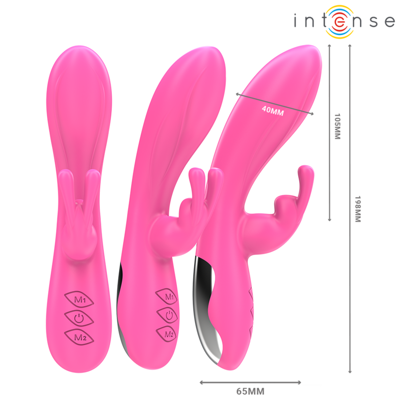 INTENSE - VIBRATORE RANDALL RABBIT 10 VIBRAZIONI ROSA - immagine 2