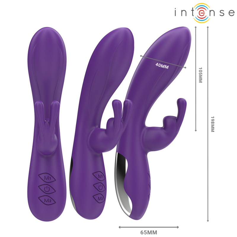 INTENSE - VIBRATORE RANDALL RABBIT 10 VIBRAZIONI VIOLA - immagine 2
