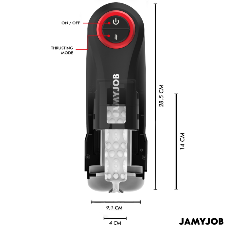 JAMYJOB - MASTURBATORE VAGINALE AUTOMATICO A GRAVITÀ 5 MODALITÀ DI ASPIRAZIONE - immagine 3
